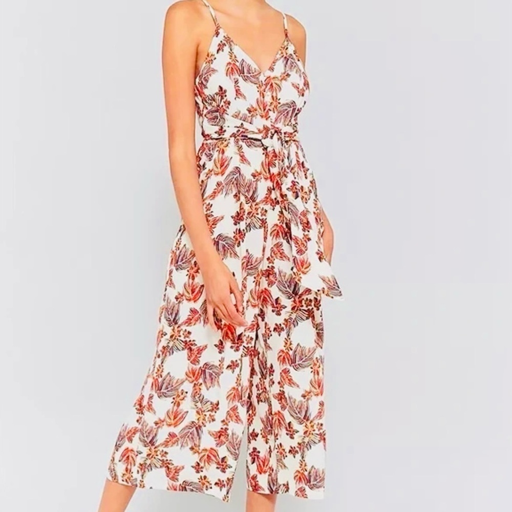 Free People wide tropical leg jumpsuit Size Small 0